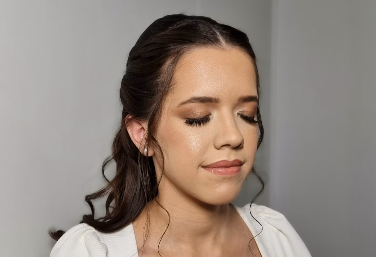 Natural Glam Bridal Makeup & Hair